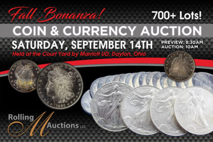 Fall Bonanza Coin & Currency Auction